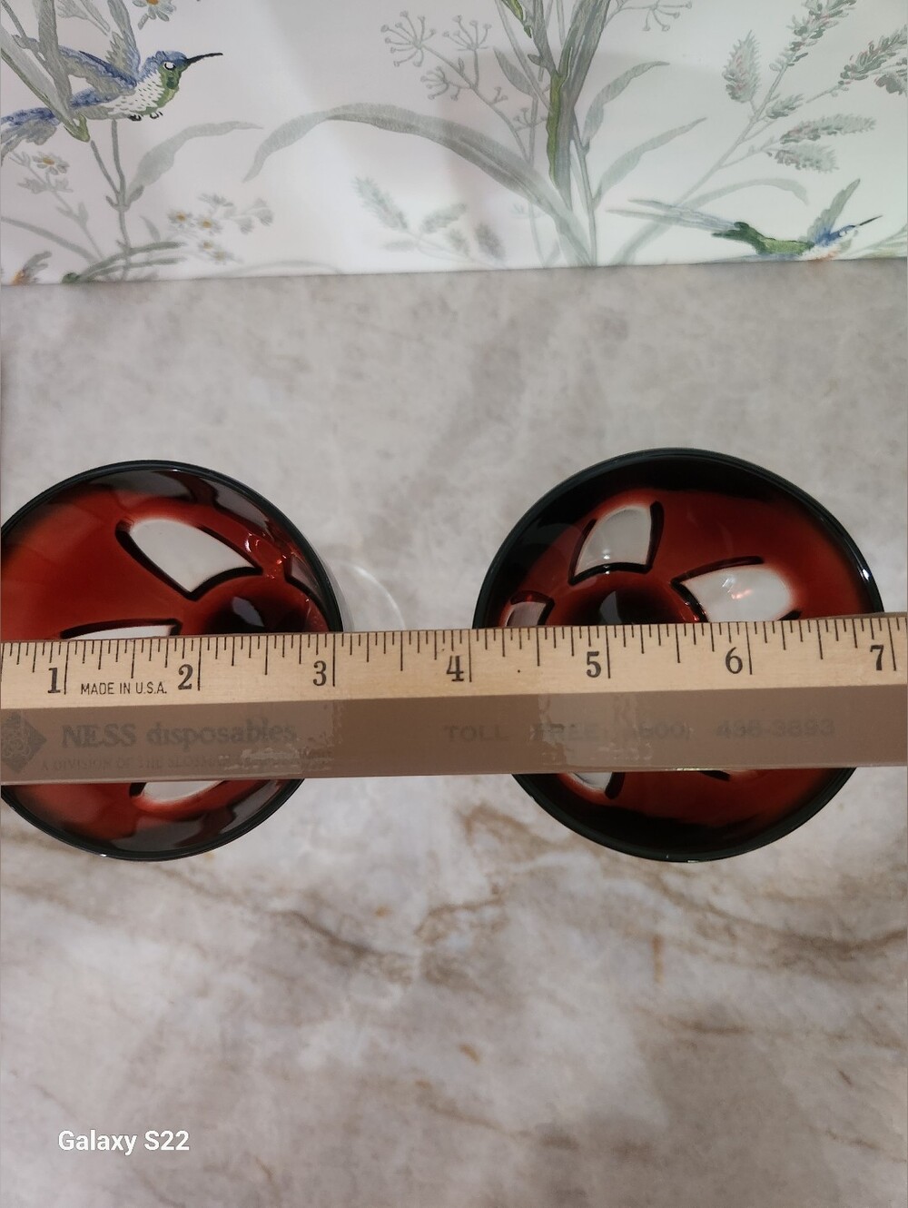 Cristal d' arques Ruby Red Crystal Goblets - Set of 2 - Picture 5 of 5